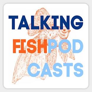 Talking Fish White Sticker